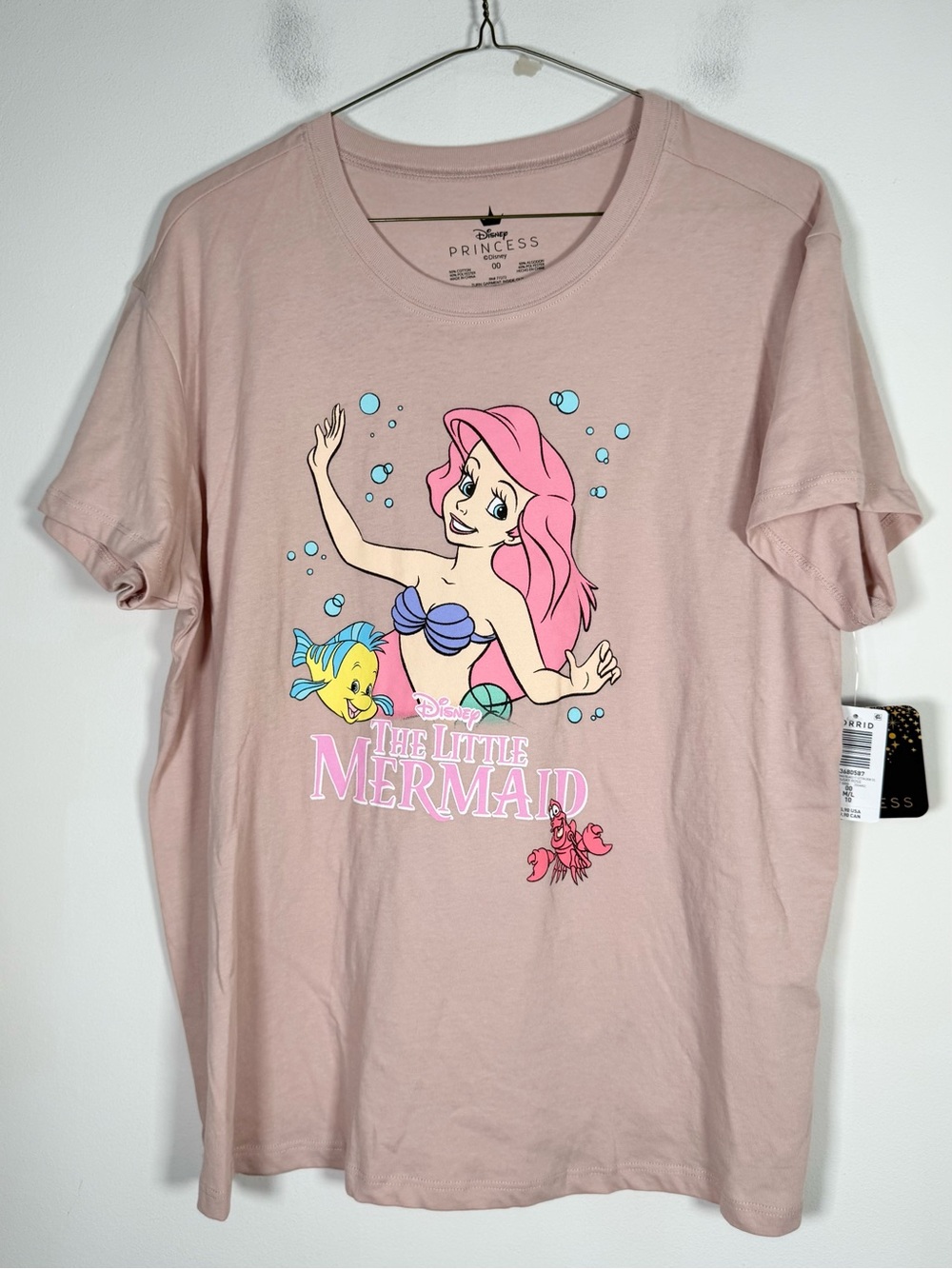 Disney Princess x Torrid Women’s NWT Size 00 (M/L 10) The Little Mermaid T-Shirt